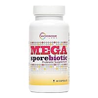 MicroBiomeLabs Mega sporebiotic Spore Based Probiotics 60 Capsules,Help Maintain Healthy Gut Barrier and Immune Function, Daily Probiotic Supplement for Men and Wome, 60 Capsules