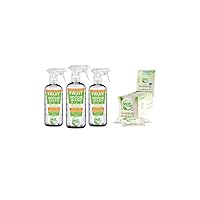 Eat Cleaner Veggie Wash Spray 3-Pack and Travel Wipes (30 ct)