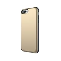 NO8946i7P iPhone 8 Plus Case, iPhone 7 Plus Case, Card Slot Case, Metallic Champagne Gold, iPhone Cover, Slot Card Storage