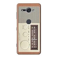 R3165 FM AM Wooden Receiver Graphic Case Cover for Sony Xperia XZ2 Compact
