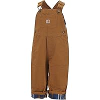 Carhartt Baby Boys' Canvas Overall Flannel Lined