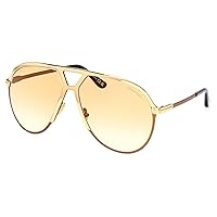 Tom Ford XAVIER FT 1060 Shiny Gold/Brown Shaded 64/14/135 men Sunglasses