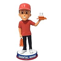 Restaurant Take Out Food Delivery Essential Heroes Bobblehead Male Light