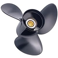 Rareelectrical New Aluminum Propeller Compatible with 90-300Hp Johnson/Evinrude V6 15 Spline 135 150 175 250 185 200 225 235 2.6L 2006 2014 2015 2016 2017 2018 2019 2020 by Part Number 2511-145-19