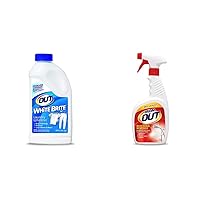 White Brite WB30N 1LB + 12 oz (793 g) White Brite Laundry Whitener & Iron OUT Spray Gel Rust Stain Remover, Remove and Prevent Rust Stains in Bathrooms, Kitchens, Appliances, Laundry, Outdoors, white
