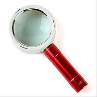 Loupes,10X Handheld Magnifyiglass, with 10 Ledps Old Man Readihigh End Gift Magnifier for Seniors Low Vision Books Pages Magazines Newspapers Maps