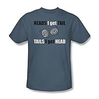 Heads Or Tails - Mens T-Shirt in Slate