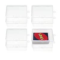 Plastic UNO Card Case Holder Designed for 112Pcs Classic Mattel UNO Card Game, High Capacity Playing Card Case Box Storage (NO Cards) (Set of 8)