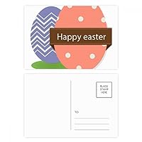 Happy Easter Religion Festival Colored Egg Postcard Set Birthday Mailing Thanks Greeting Card