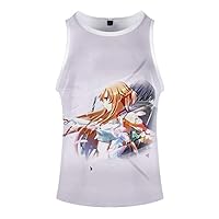 Anime Sword Art Online Kirito SAO 3D Printed Vest Tank Top Unisex Cosplay Sleeveless T-Shirt