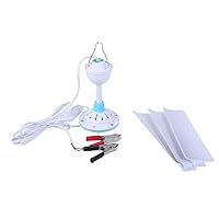 Portable Ceiling Fan,12V Mini Hanging Fan 20inch Quiet Camping Tent Hanging Fan with Switches Ceiling Fan Bedroom
