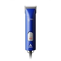 Andis 23320 Professional UltraEdge Super 2-Speed Detachable Blade Clipper – Rotary Motor with Shatter-Proof Housing, Runs Calm & Silent, 14-Inch Cord - for All Coats & Breeds - 120 Volts, Blue