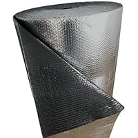 Reflective Black / Silver FOIL Double Bubble Foil Insulation Roll 4X100 400SF R8