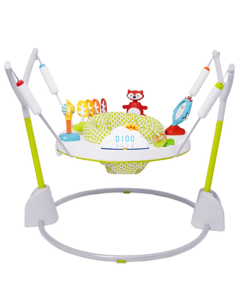 Skip Hop Baby Foldable Activity Jumper for Baby Ages 4m+, Explore & More Activity Jumper & Baby Activity Center: Interactive Play Center with 3-Stage Grow-with-Me Functionality, 4mo+, Explore & More