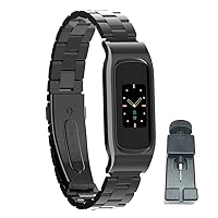 Compatible with Fitbit Luxe Bands,Stainless Steel Metal Replacement Strap Wrist Band Compatible for Luxe Fitness Tracker