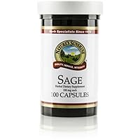 Nature's Sunshine Sage, 100 Capsules, Kosher | Organic Sage Leave Supplement that Contains 330mg of Sage in Each Capsule
