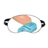 Health Care Products Pill Illustration Pattern Sleep Eye Shield Soft Night Blindfold Shade Cover