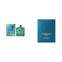 Versace Eros for Men Eau de Parfum Spray, 6.7 Ounce & Eros for Men 6.7 oz Eau de Toilette Spray