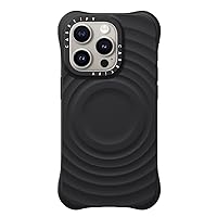CASETiFY Ripple iPhone 15 Pro Case [2X Military Grade Drop Tested/Wave Textured/Compatible with Magsafe] - Black