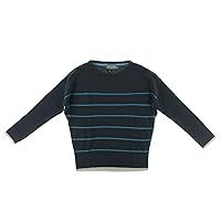 Michael Stars Women's Cashmere Blend Stripe Boatneck Pullover Sweater