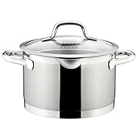 Tescoma Deep Pot with Straining Cover Ø 20 cm, 4.0 L President, Assorted, 27.2 x 22.5 x 19.3 cm
