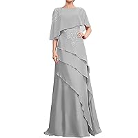 Mother of The Bride Dresses Lace Applique - Beaded Formal Evening Gowns Chiffon Long