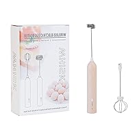 Home Electric Mixer Milk Beater Double-Head Coffee Frother Foamer Machine Stainless Steel For Kitchen Processor Milk Frother Electric Rechargeable Whisk Hand-held Stainless Steel