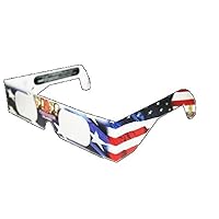 3D July Fourth Fireworks Glasses Patriotic Flag Design, See Starbursts In Every Point Of Light, Pack of 5