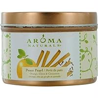 Aroma Naturals 814749 Aroma Naturals Soy VegePure Travel Candle - Peace Pearl Orange Clove and Cinnamon - 2.8 oz