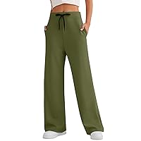 Women's Wide Leg Sweatpants High Waisted Long Pants Casual for Yoga Workout Running Pants, S-2XL
