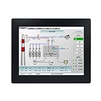 HUNSN 17 Inch LED Industrial 2MM Embedded Panel PC, TW 5 Wire Resistive Touch Screen, Intel Core I5, Windows 11 Pro or Linux Ubuntu, PW04, 1280 x 1024, HDMI, VGA, 2 x COM, 8G RAM, 256G SSD