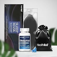 HealthA2Z Sleep Aids Diphenhydramine HCl 250 Softgels and Sleep Mask