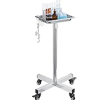 VEVOR Mayo Stand, Stainless Steel Mayo Tray, Load Capacity up to 36 lbs, Adjustable Height 31.9