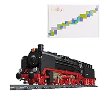 Technic Train 1173+Pcs Retro Steam Locomotive with Train Track Building Blocks Set