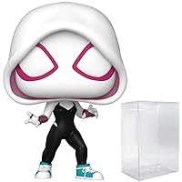 POP Marvel: Spider-Man: Across The Spider-Verse - Spider-Gwen (Gwen Stacy) Funko Vinyl Figure (Bundled with Compatible Box Protector Case), Multicolor, 3.75 inches