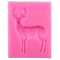 Deer Silicone Mold Polymer Clay Candy Chocolate Baking Mould Christmas Cupcake Topper Fondant Cake Decorating Tools