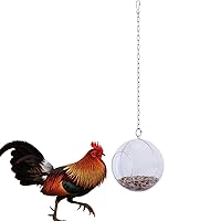 Chicken Hanging Foraging Toys for Hens Feeder Feeding Treat Ball with Veggie and Seed Food for Pet Parrot Bird