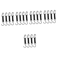 BESTOYARD 20 Pcs S Type Hardware Hook Metal Hook Swivel Hooks Metal Spoon Belt Wallet Metal Hanging Hooks S Shaped Hook Baseballs Bucket with Balls Wall Pot Pan Portable Polyester + Hardware