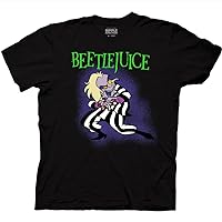 Ripple Junction Beetlejuice: Animated Series Conniving Beetlejuice Cartoon Adult T-Shirt Officially Licensed