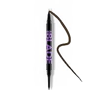 Brow Blade 2-in-1 Microblading Eyebrow Pen + Waterproof Pencil – Smudge-proof, Transfer-resistant – Fine Tip – Thin, Hair-Like Strokes – Natural, Fuller Brows (packaging may vary)