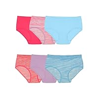 Fruit of the Loom Girls Seamless Classic Briefs 6 Pack