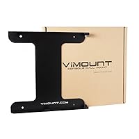 ViMount Wall Mount Metal Holder Compatible with Playstation 4 PS4 Pro Version in Black Color