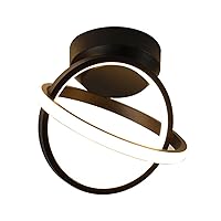 Corridor Ceiling Light Creative Ring Design Ceiling Lamp LED Black Lighting Fixture Surface Mounting, Simple Ceiling Lights for Doorway, Entrance, Cloakroom, Balcony