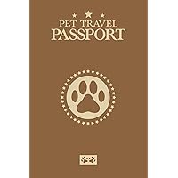 Pet Passport & Medical Record for Pet Health and Travel: Pet Health & Vaccine Track Journal Notebook, Health Log Book, Vaccination Reminder, ... Dogs Puppies (Passport size 4x6 inches)