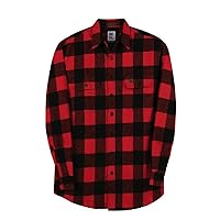 Big and Tall Heavy Duty Brawny Premium Flannel Shirts in Buffalo Plaid USA Made to 5X-Tall