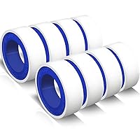 8 Rolls 1/2 Inch(W) X 520 Inches(L) Teflon Tape,for Plumbers Tape,PTFE Tape,Water Pipe Sealing Tape,Plumbing Tape,Sealant Tape,Thread Seal Tape for Shower Head,Duct Tape,White