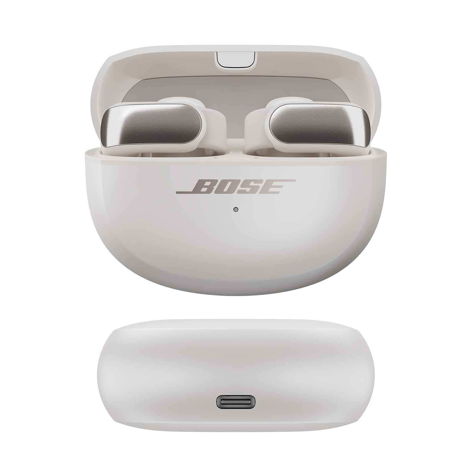 NEW Bose Ultra Open Earbuds with OpenAudio Technology, Open Ear Wireless Earbuds, Up to 48 Hours of Battery Life, White Smoke