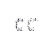 Guntaas Gems Silver Small Stud Earring Brass Silver Plated Handmade Earring Velentineday Gift & Her..