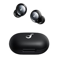 by Anker Space A40 Adaptive Active Noise Cancelling Wireless Earbuds, Reduce Noise by Up to 98%, Ultra Long 50H Playtime, 10H Single Playtime, Hi-Res Sound, Comfortable Fit, Wireless Charge