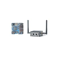 Nanopi R5C Mini WiFi Router OpenWRT with Dual PCIe 2.5Gbps Ethernet M.2 WiFi Bluetooth Ports 4GB LPDDR4X RAM Based in Rockchip RK3568B2 Soc for IOT NAS Smart Home Gateway (with M.2 WiFi Module)